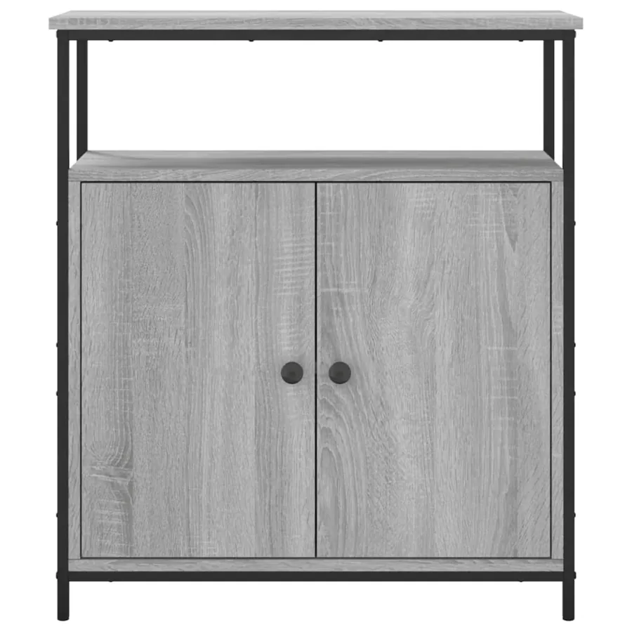 Buffet sonoma gris 70x30x80 cm bois d'ingénierie - 6