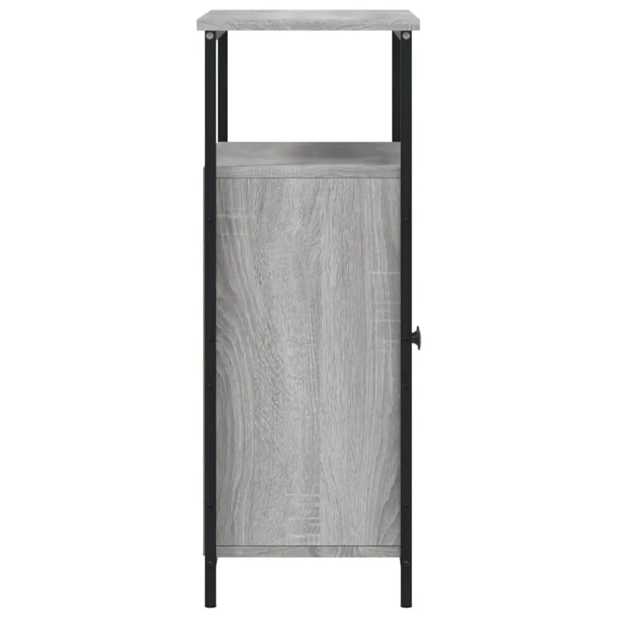 Buffet sonoma gris 70x30x80 cm bois d'ingénierie - 7