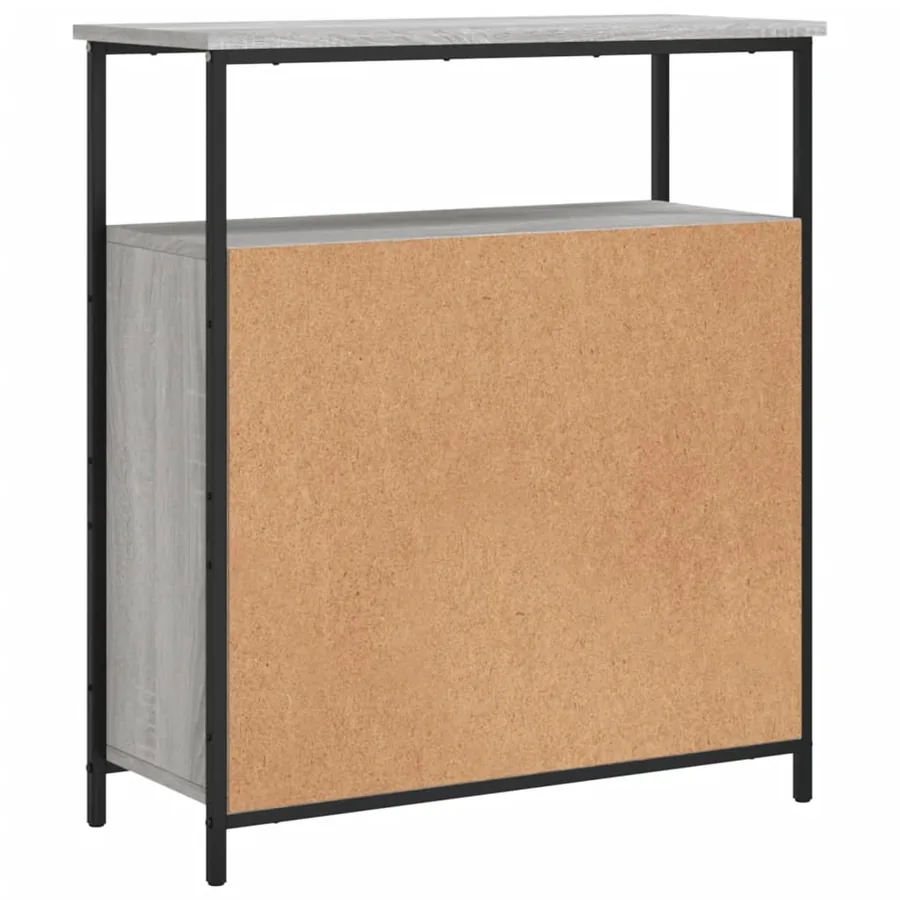 Buffet sonoma gris 70x30x80 cm bois d'ingénierie - 8