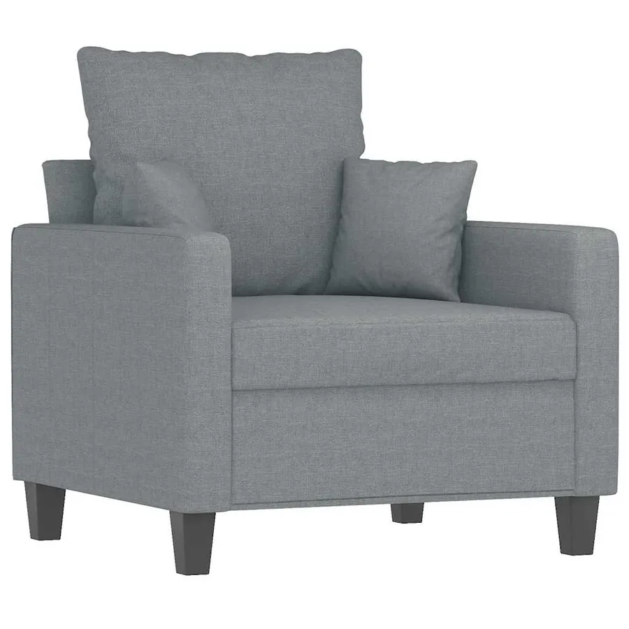 Fauteuil Gris clair 60 cm Tissu - 2
