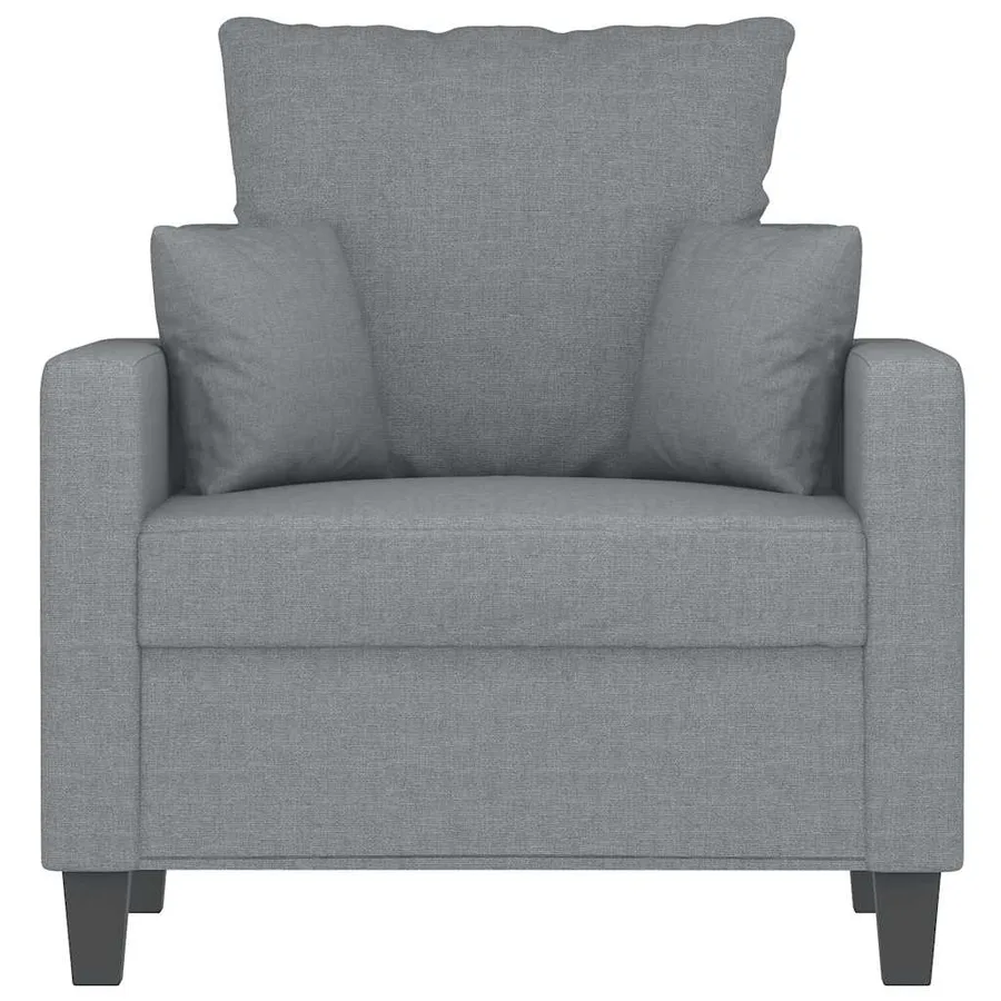 Fauteuil Gris clair 60 cm Tissu - 4