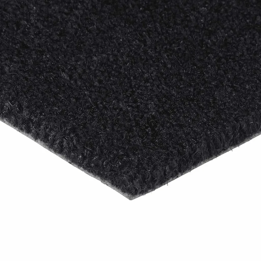 Tapis de porte noir 65x100 cm fibre de coco touffeté - 3