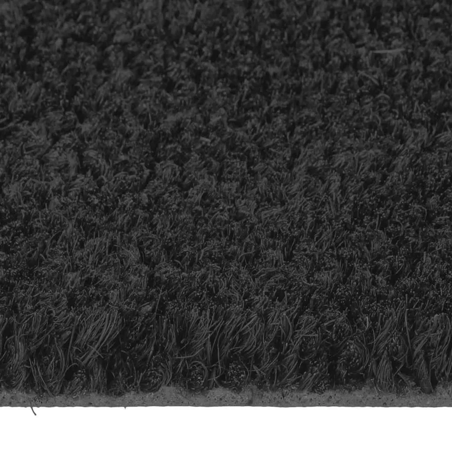 Tapis de porte noir 65x100 cm fibre de coco touffeté - 4