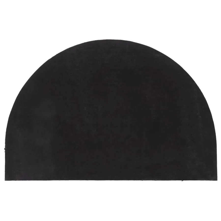 Tapis de porte gris foncé demi-rond 60x90 cm - 2