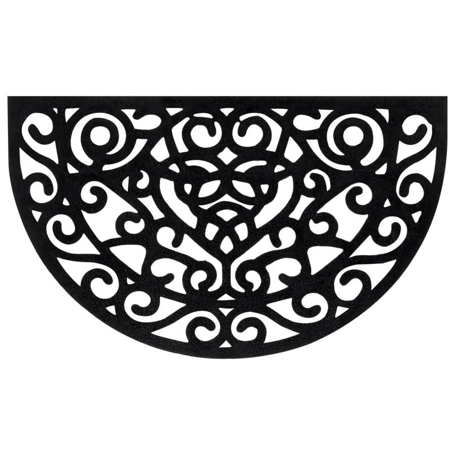 Tapis de porte demi-rond 45x75 cm caoutchouc - 3