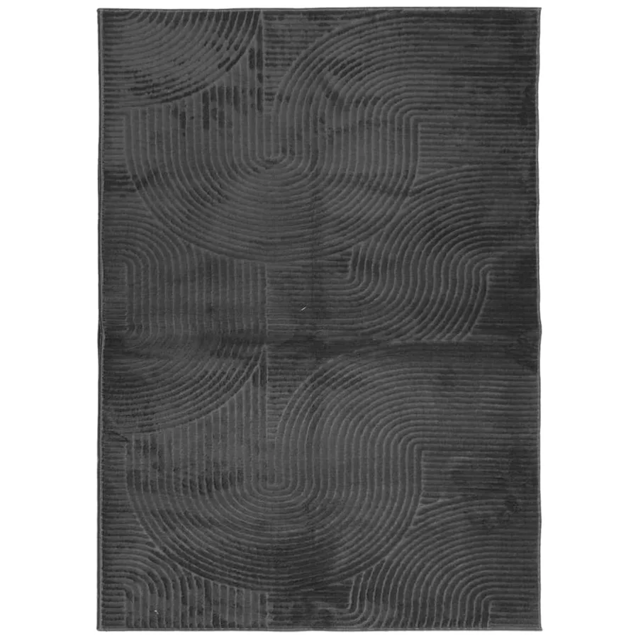 Tapis IZA poils courts style scandinave anthracite 200x280 cm - 2