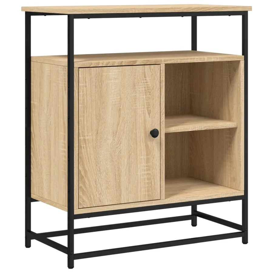 Buffet Chêne Sonoma 69x35x80 cm Bois d'ingénierie - 2