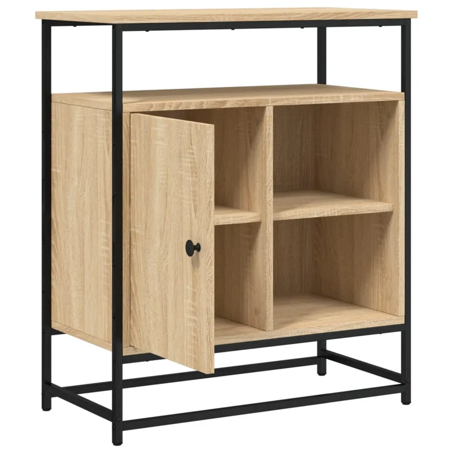 Buffet Chêne Sonoma 69x35x80 cm Bois d'ingénierie - 5