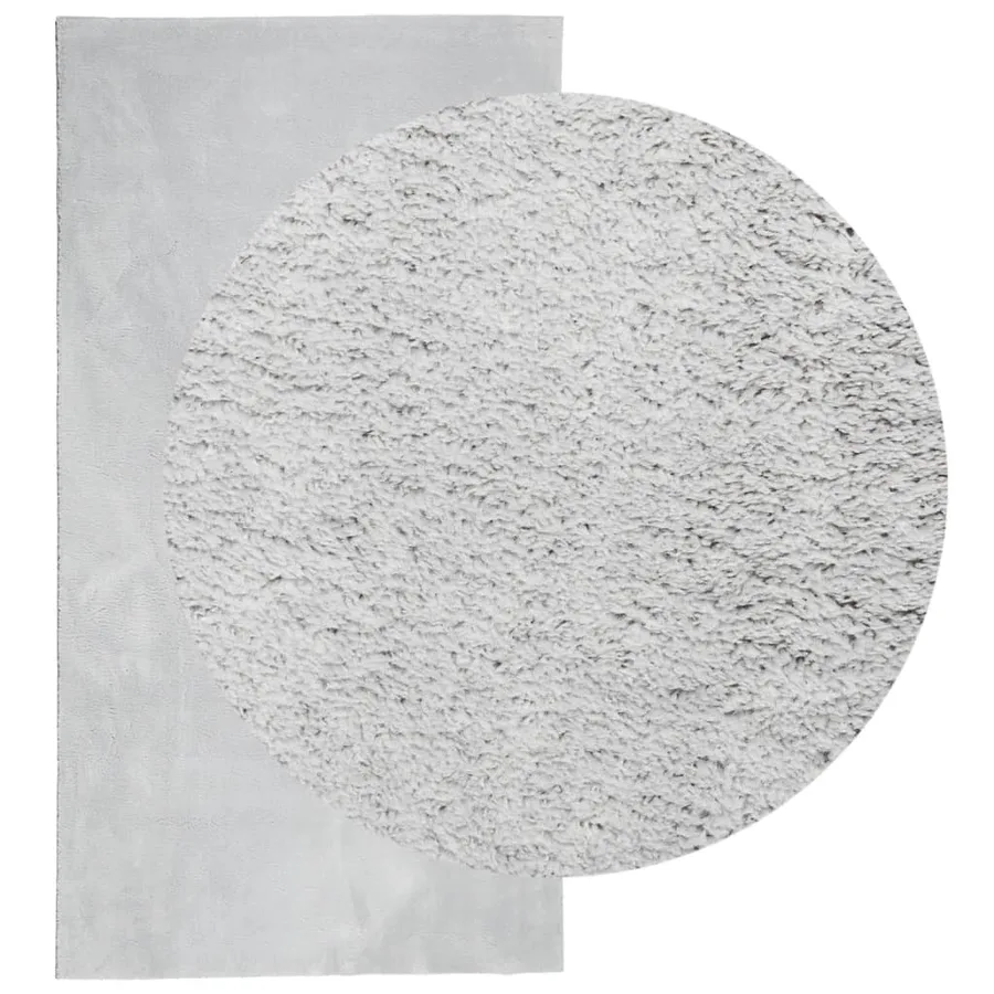 Tapis HUARTE à poils courts doux et lavable gris 80x150 cm - 3