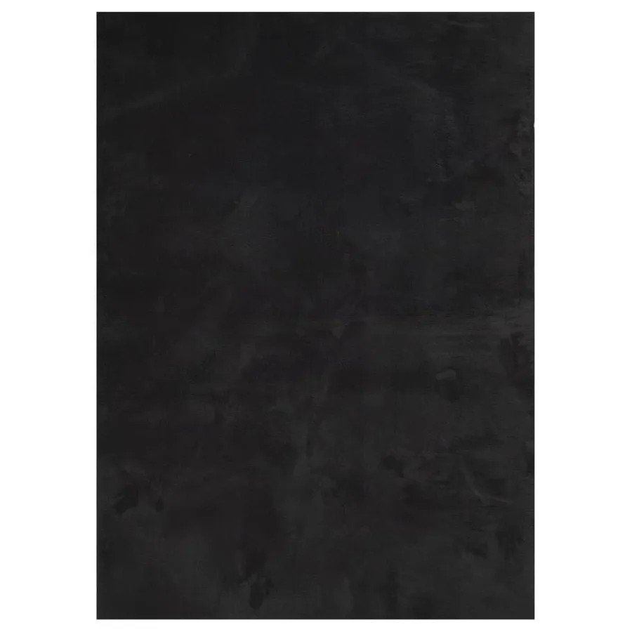 Tapis HUARTE à poils courts doux et lavable noir 160x230 cm - 2
