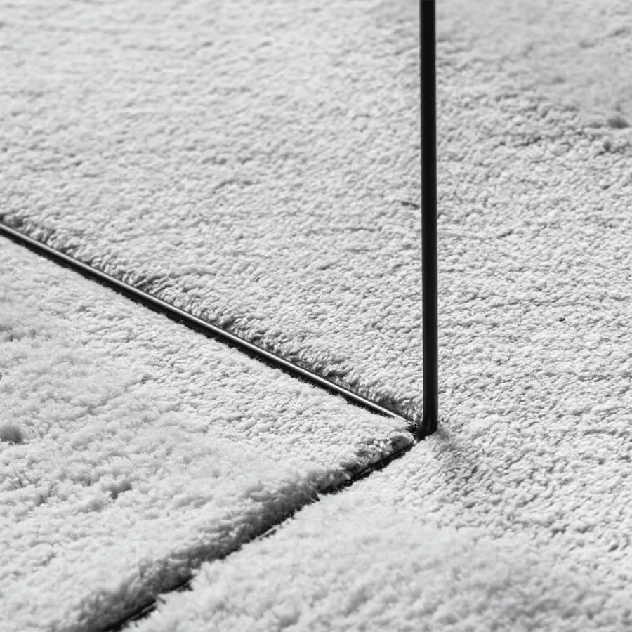Tapis HUARTE à poils courts doux et lavable gris Ø 120 cm - 8