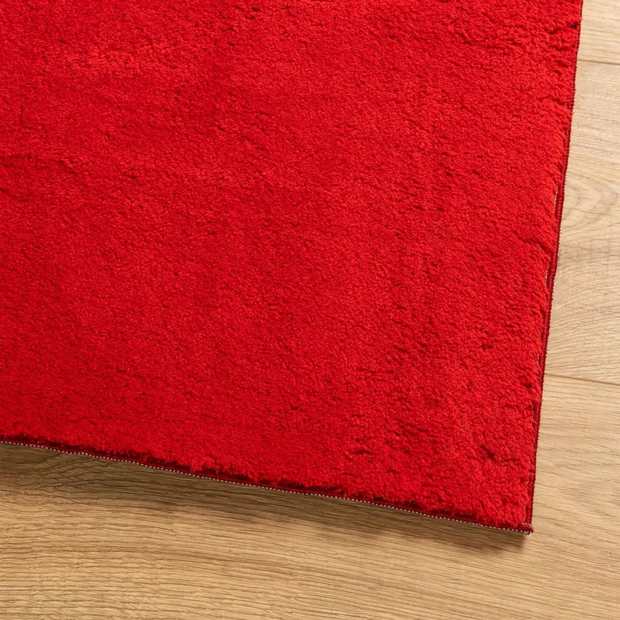 Tapis HUARTE à poils courts doux et lavable rouge 200x280 cm - 4