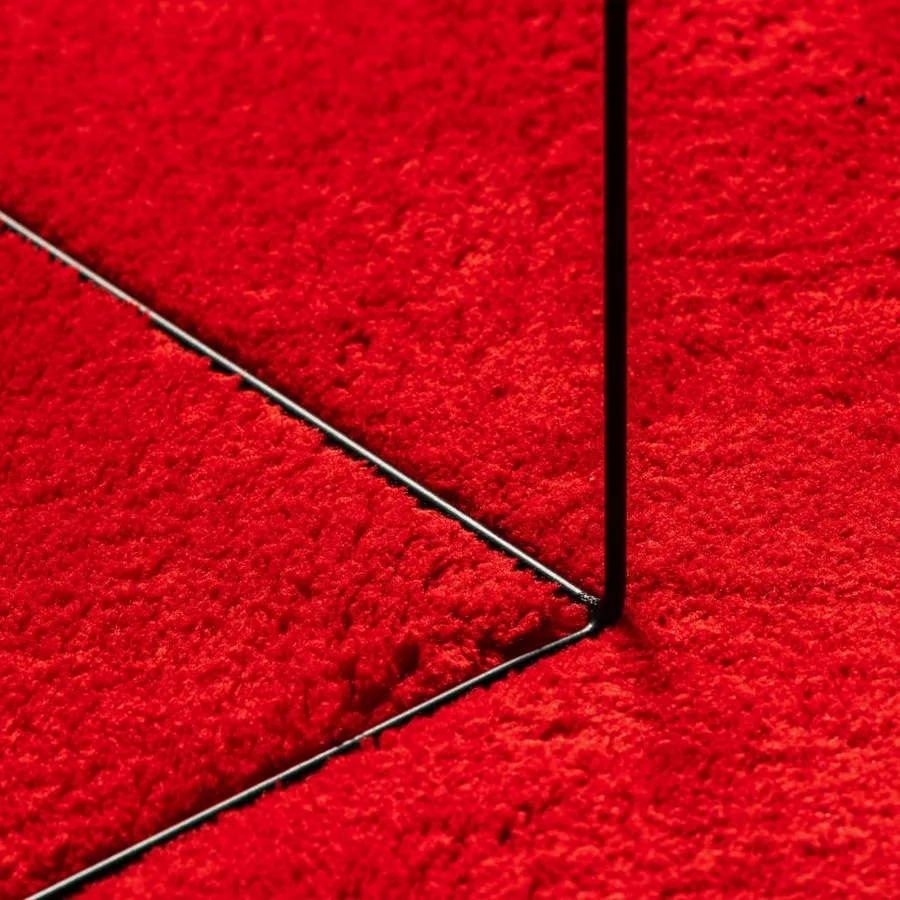 Tapis HUARTE à poils courts doux et lavable rouge 200x280 cm - 8