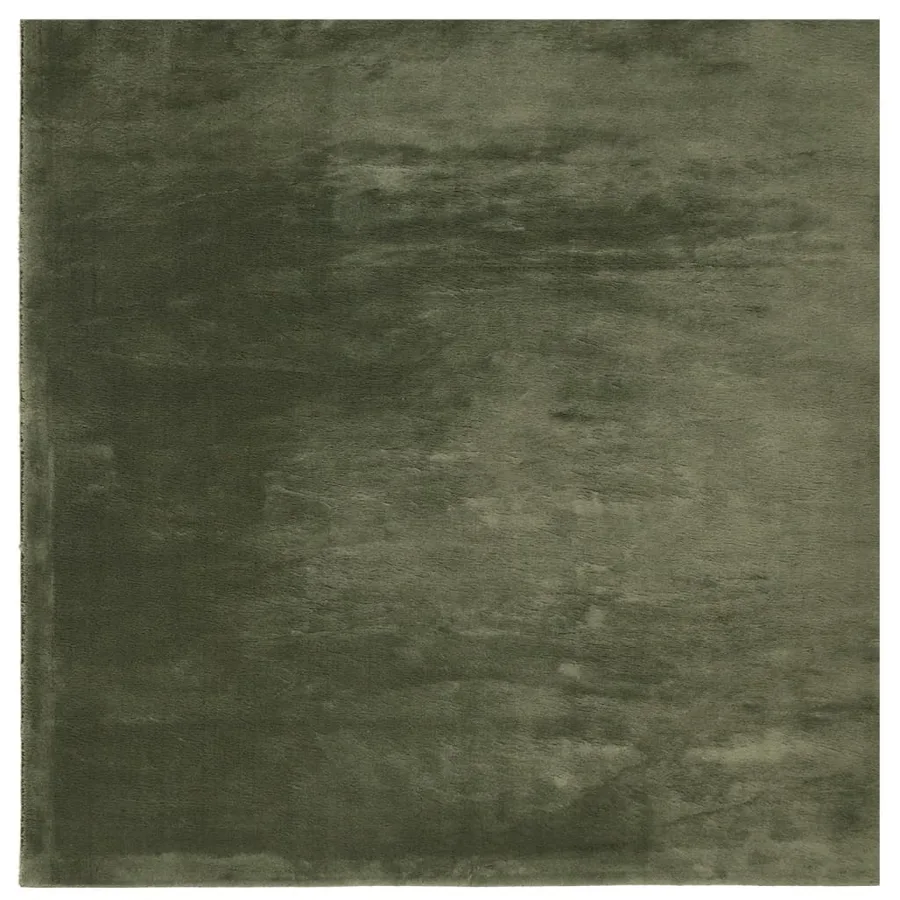 Tapis HUARTE à poils courts doux lavable vert forêt 240x240 cm - 2