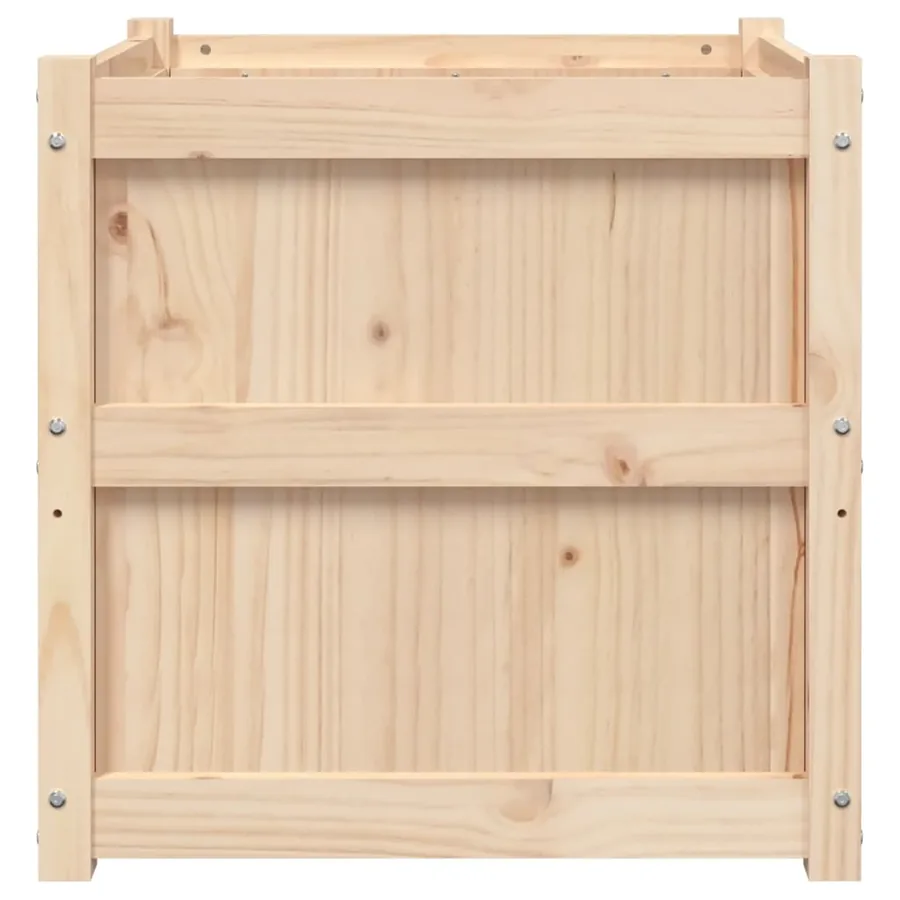 Jardinière d'extérieur 60x60x60 cm bois de pin massif - 5