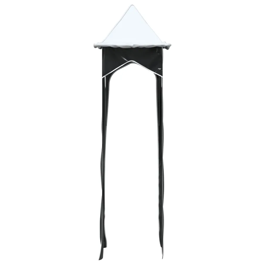 Rideaux pour lit mezzanine avec tunnel et tour blanc et noir - 16