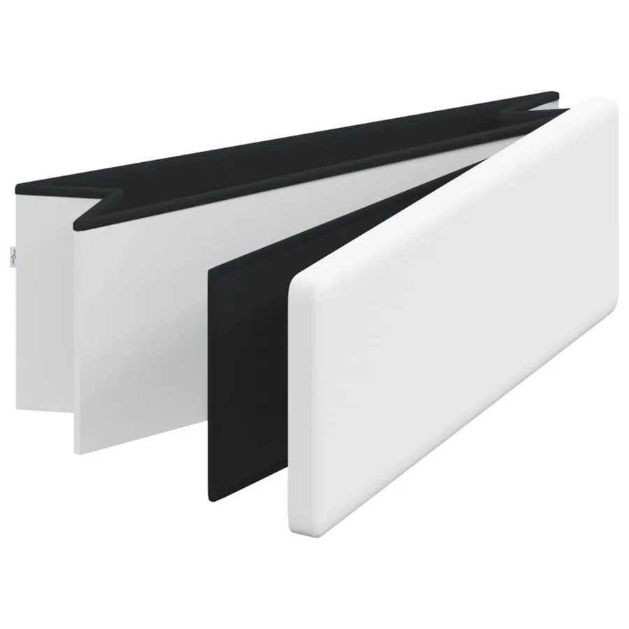 Banc de rangement pliable blanc PVC - 9