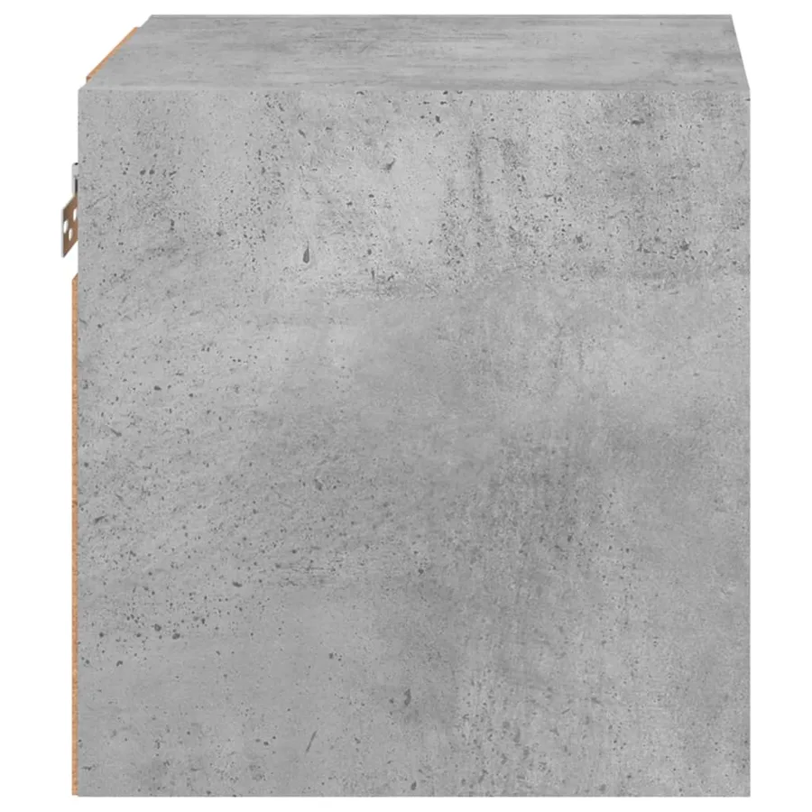 Meuble TV mural avec lumières LED gris béton 30x28,5x30 cm - 9