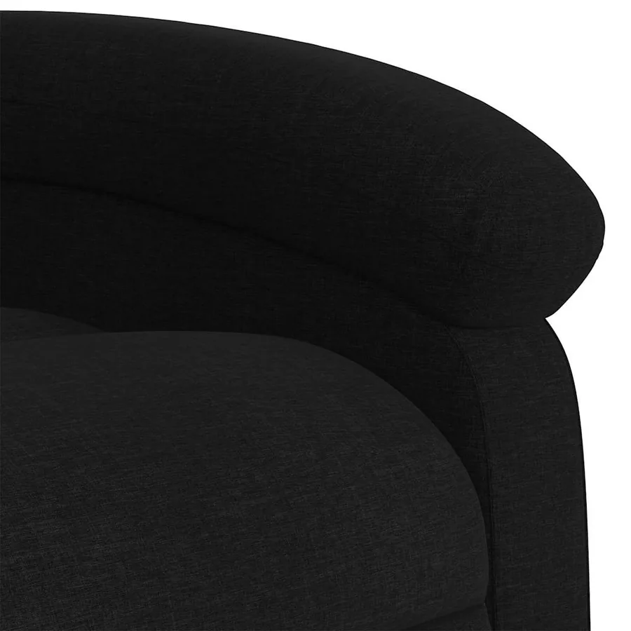 Fauteuil de massage inclinable noir tissu - 9