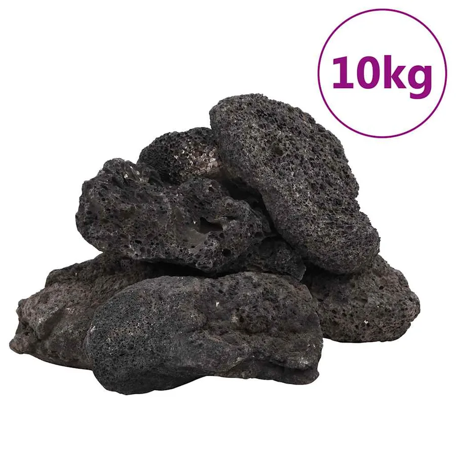 Roches volcaniques 10 kg noir 10-30 cm - 2
