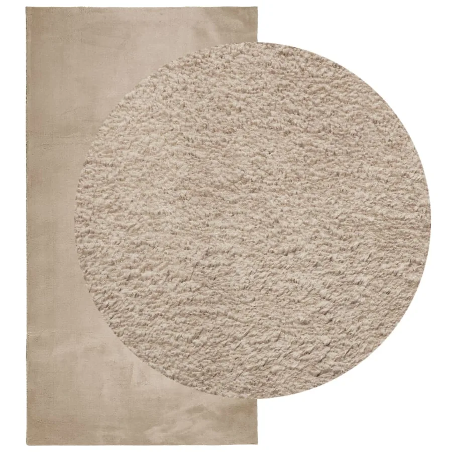 Tapis HUARTE à poils courts doux et lavable sable 80x150 cm - 3