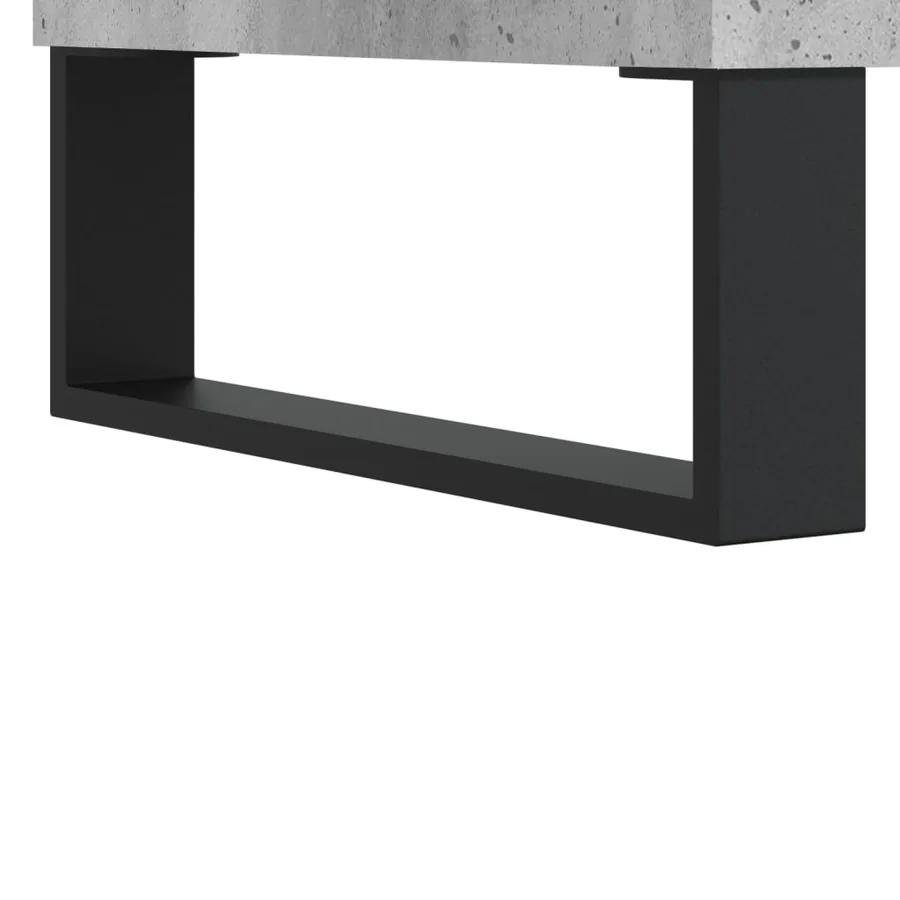 Table basse Gris béton 90x50x36,5 cm Bois d'ingénierie - 9