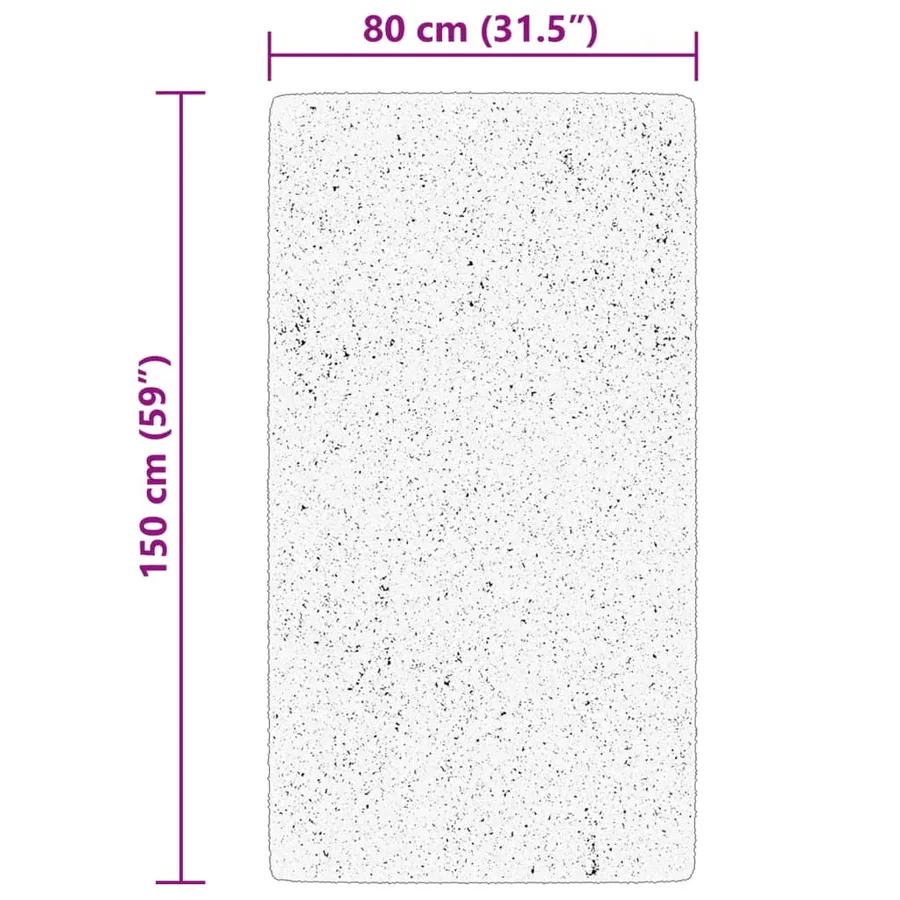 Tapis HUARTE à poils courts doux et lavable vert forêt 80x150cm - 10