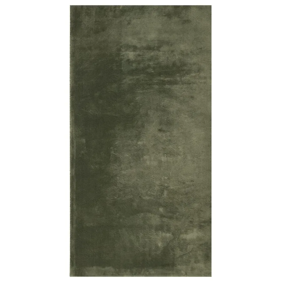 Tapis HUARTE à poils courts doux et lavable vert forêt 80x150cm - 2