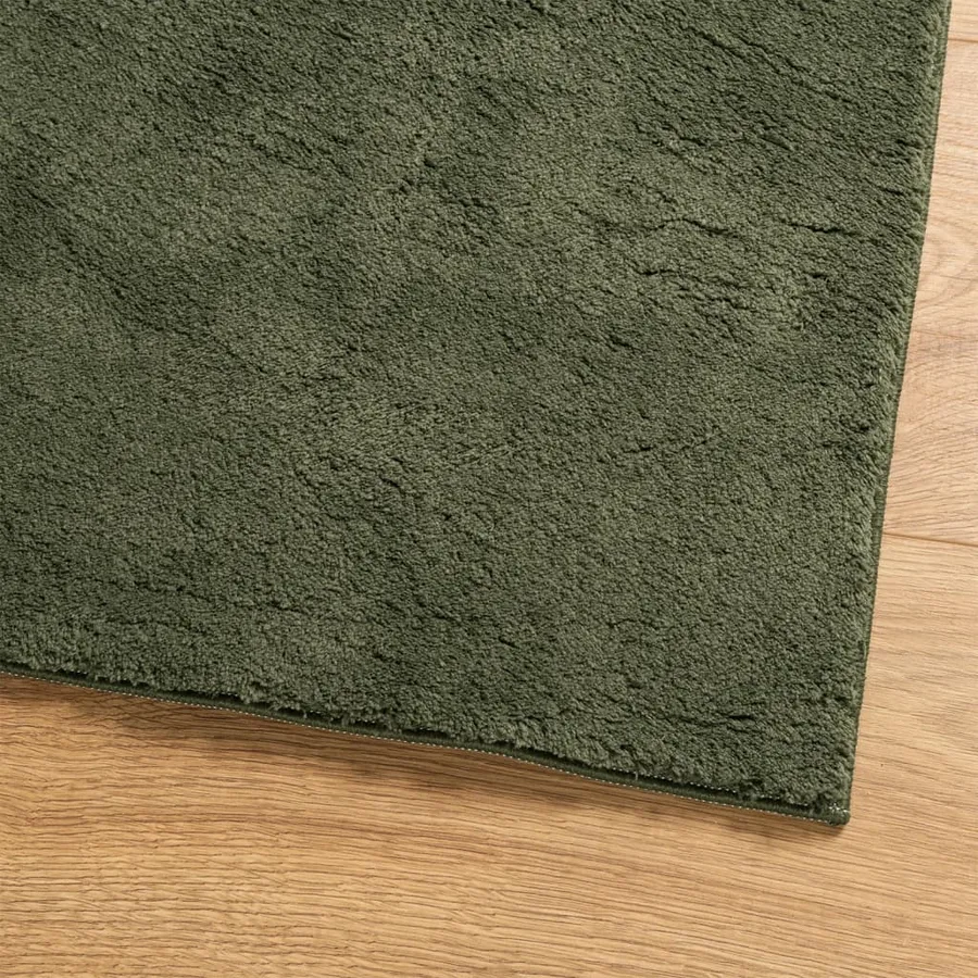 Tapis HUARTE à poils courts doux et lavable vert forêt 80x150cm - 4