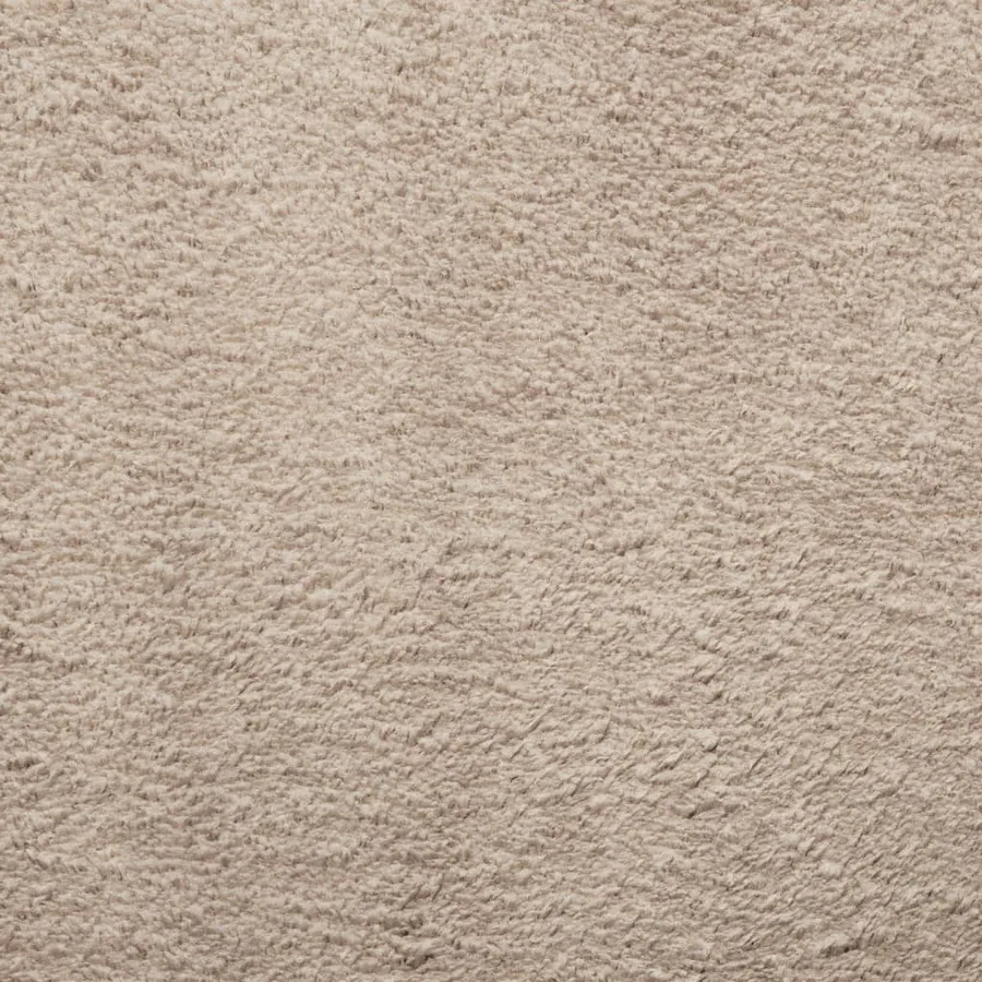 Tapis HUARTE à poils courts doux et lavable sable Ø 80 cm - 9