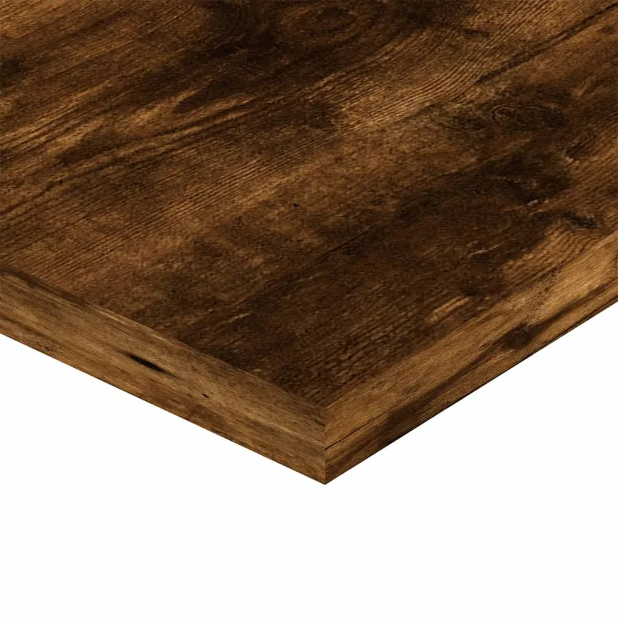 Étagères murales 4 pcs chêne fumé 60x20x1,5cm bois d'ingénierie - 7