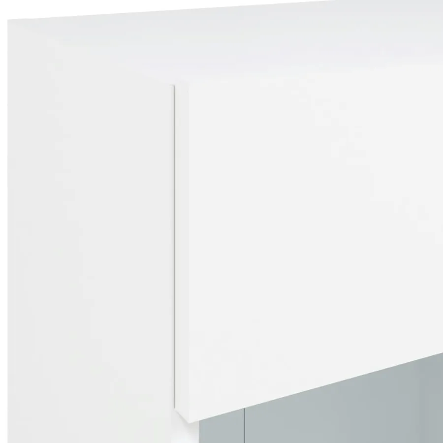 Meuble TV mural avec lumières LED blanc 40x30x60,5 cm - 11