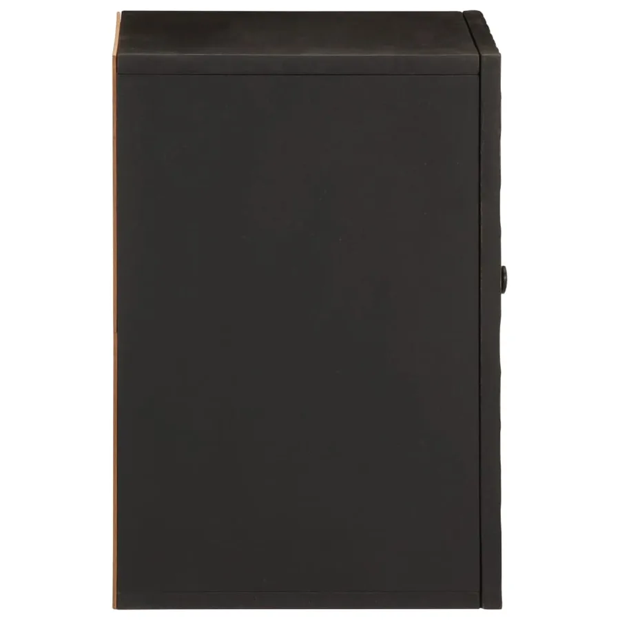 Armoire de salle de bain murale 38x33x48cm bois massif manguier - 4