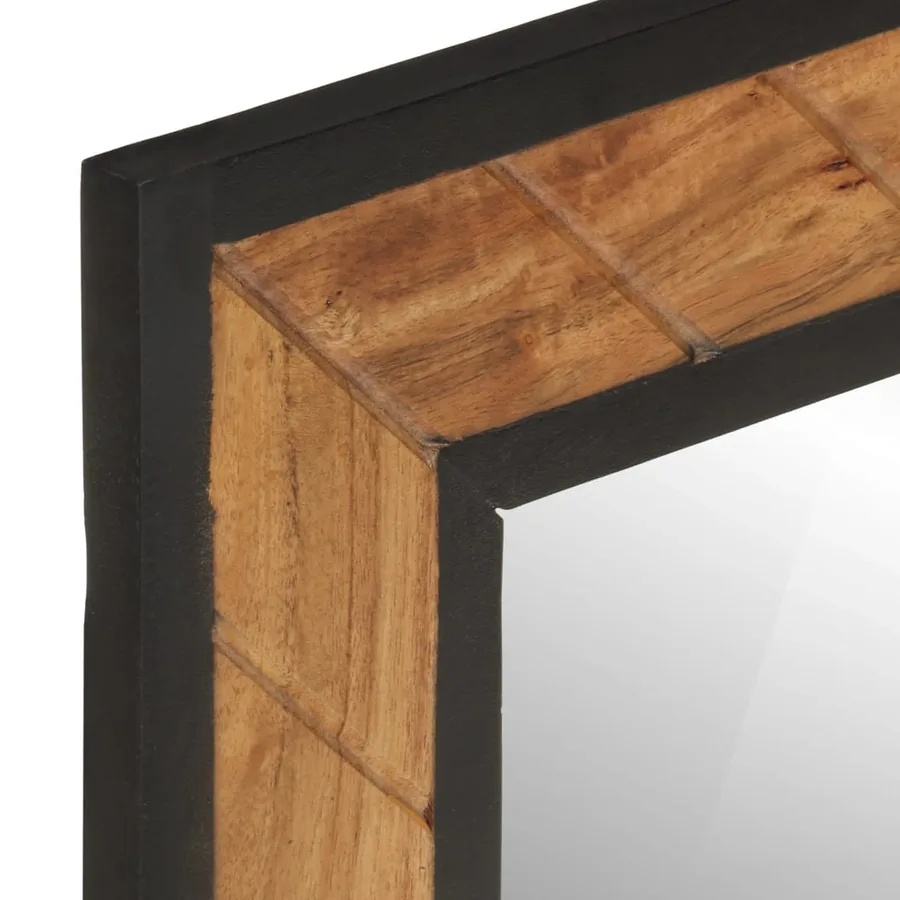 Ensemble de meubles salle de bain 5 pcs fer et bois d'acacia - 12