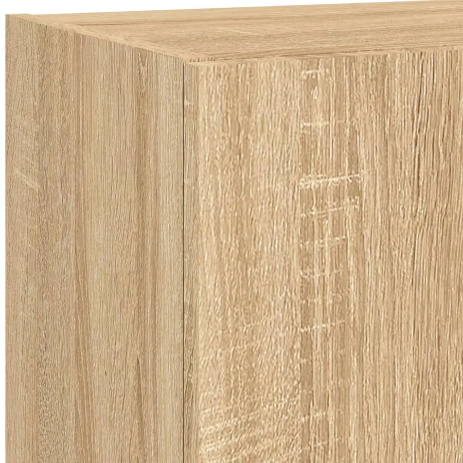 Meuble TV avec lumières LED chêne sonoma 40,5x30x102 cm - 13