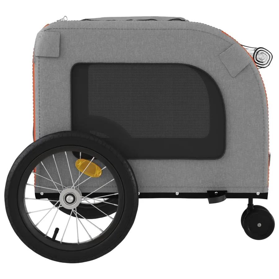 Remorque de vélo pour animaux de compagnie rouge et gris - 7