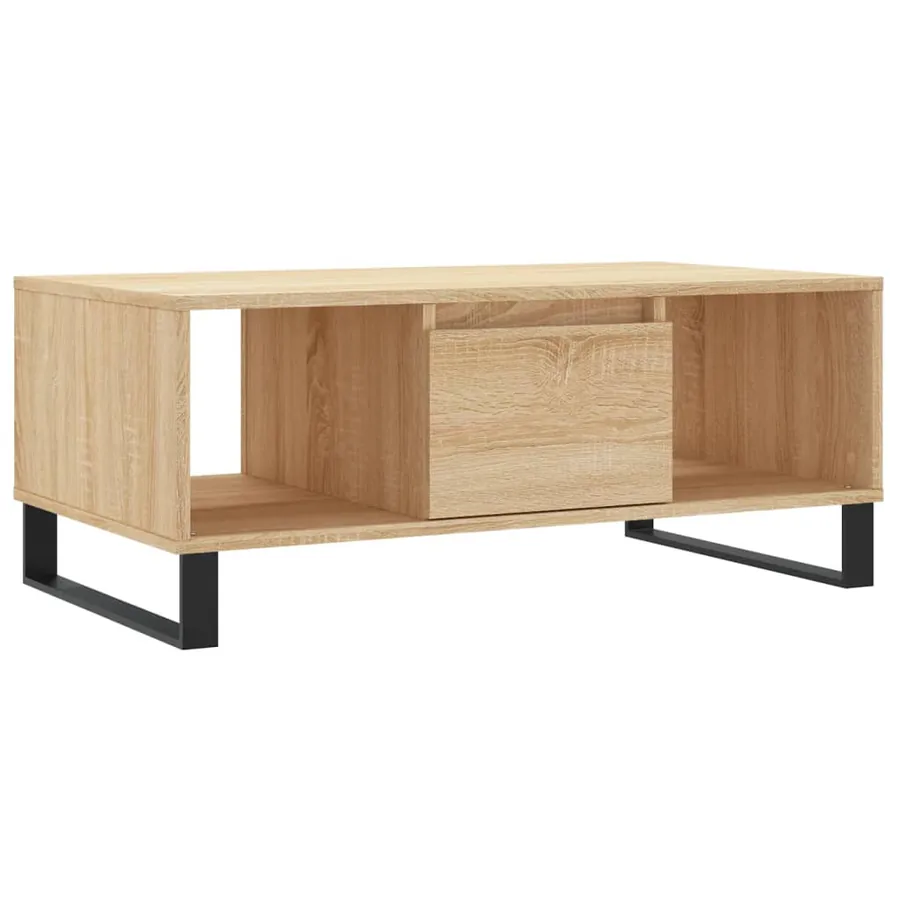 Table basse Chêne sonoma 90x50x36,5 cm Bois d'ingénierie - 2