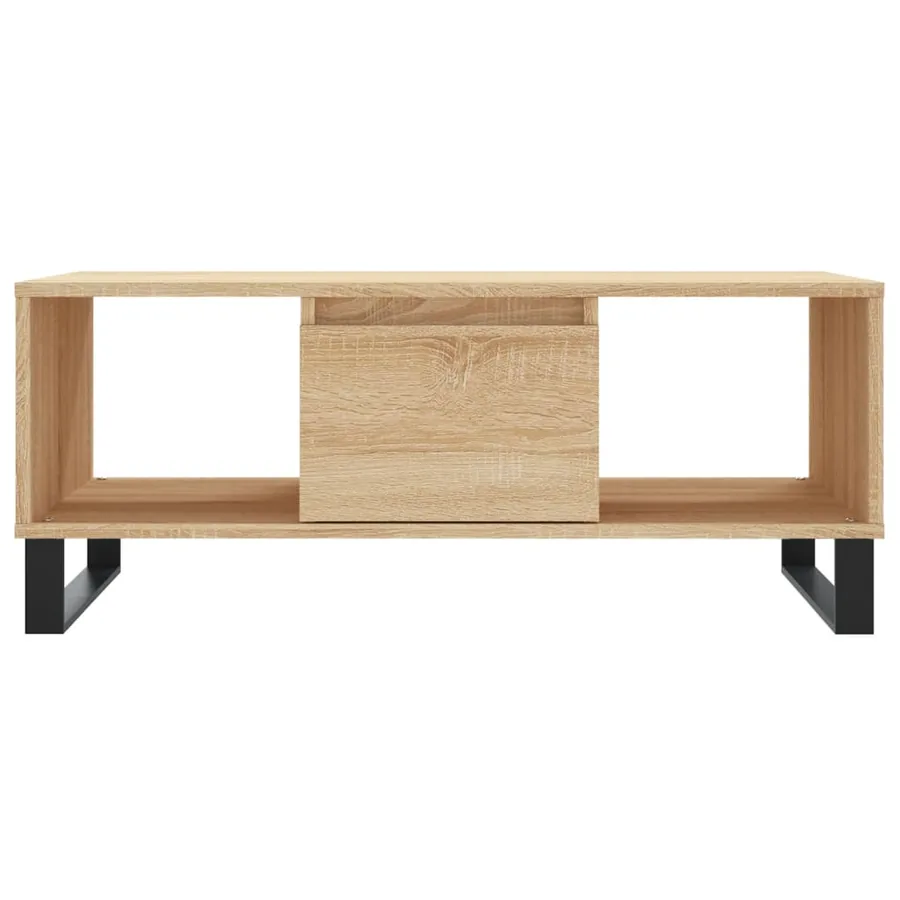 Table basse Chêne sonoma 90x50x36,5 cm Bois d'ingénierie - 5