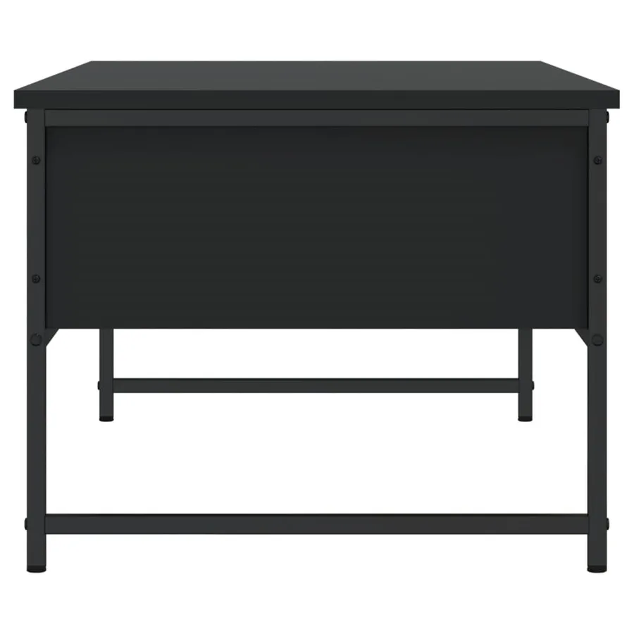 Table basse noir 101x49x39,5 cm bois d'ingénierie - 7