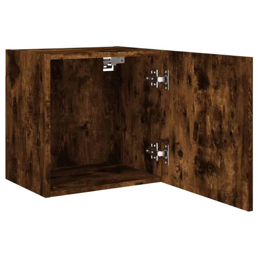 Meubles TV muraux 2 pcs chêne fumé 40,5x30x40cm bois ingénierie - 7