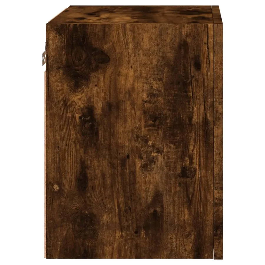 Meubles TV muraux 2 pcs chêne fumé 40,5x30x40cm bois ingénierie - 9