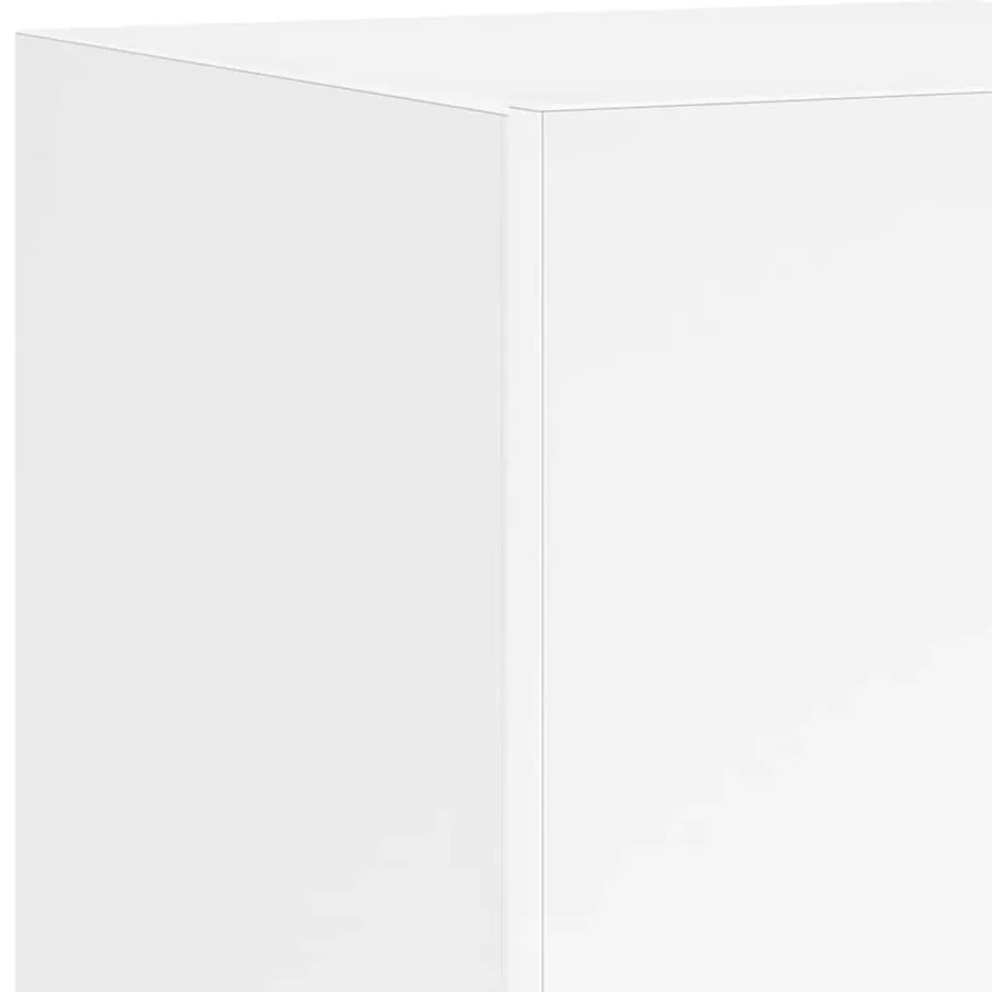 Meuble TV mural avec lumières LED blanc 30,5x35x70 cm - 13