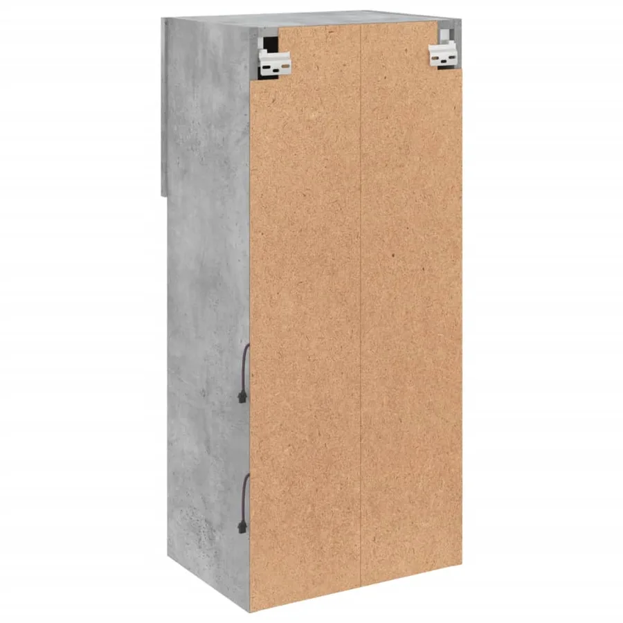 Meubles TV avec lumières LED 2 pcs gris béton 40,5x30x90 cm - 11