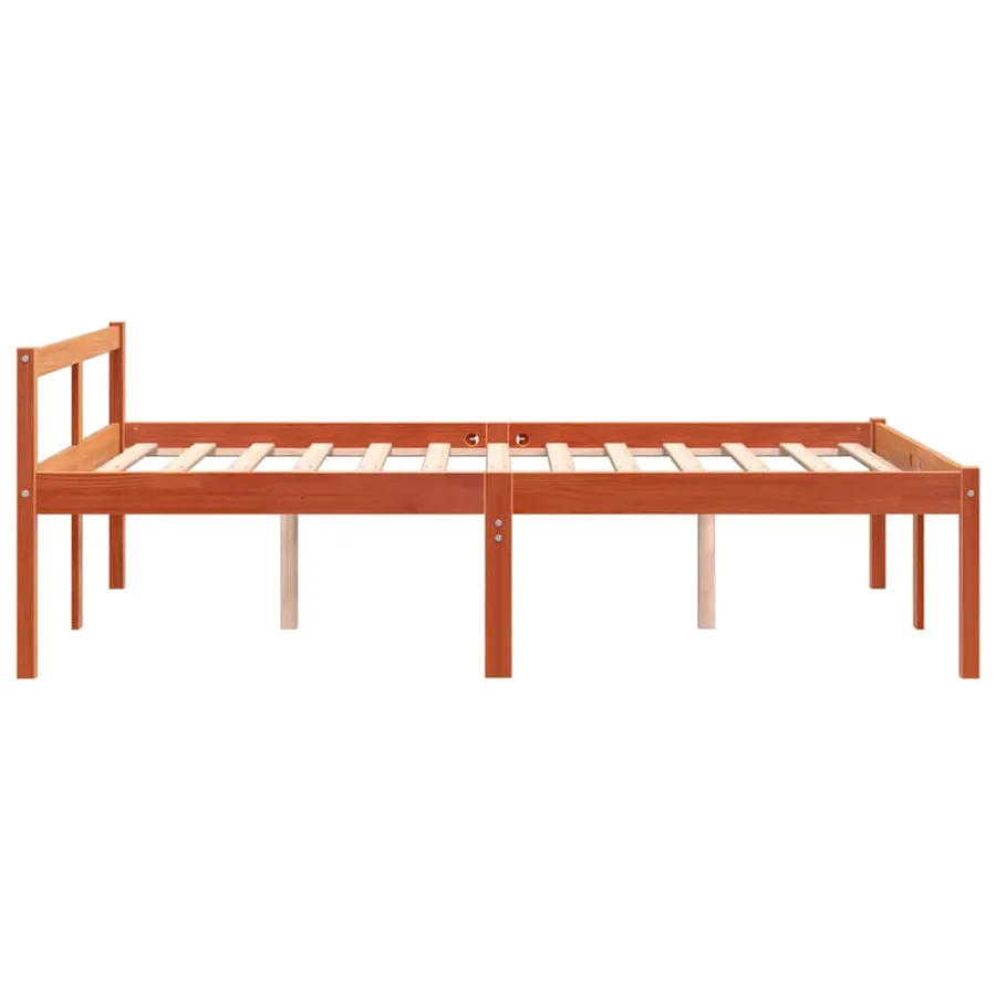 Lit pour personne âgée sans matelas 140x190 cm bois pin massif - 5