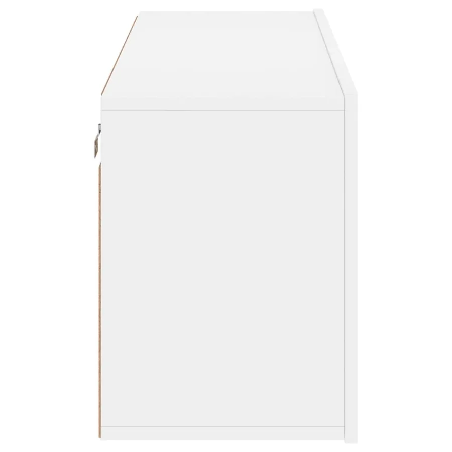 Meuble TV mural blanc 100x30x41 cm - 7