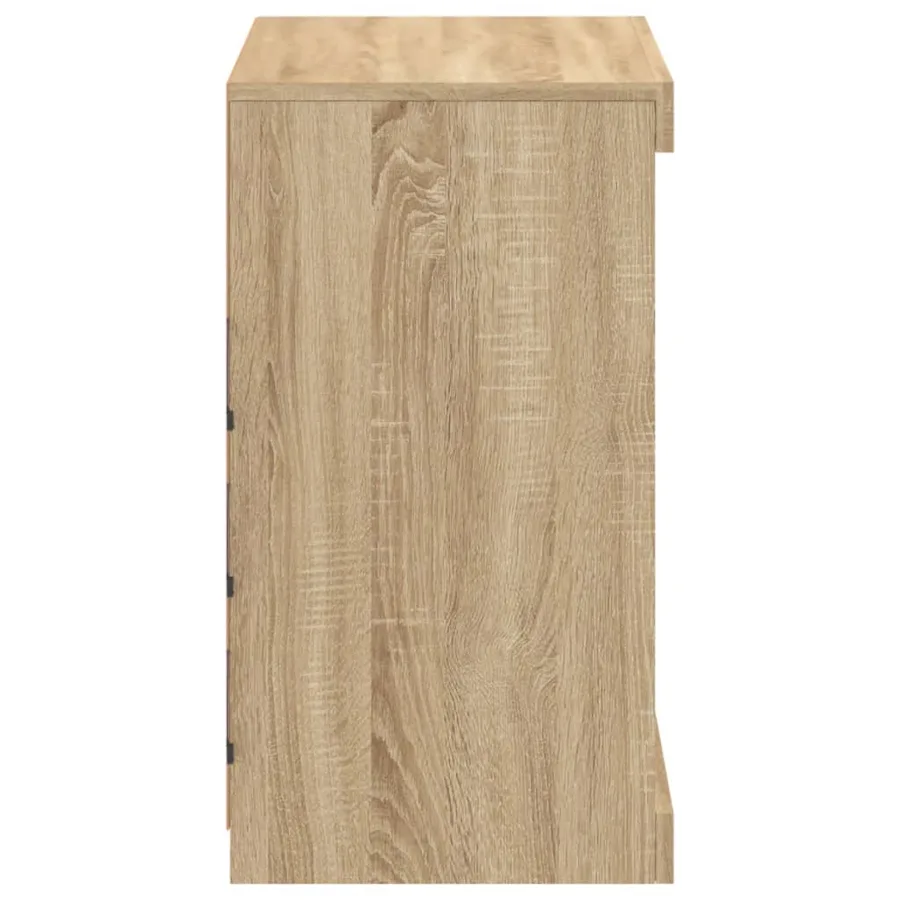 Buffet avec lumières LED chêne sonoma 60,5x37x67 cm - 7