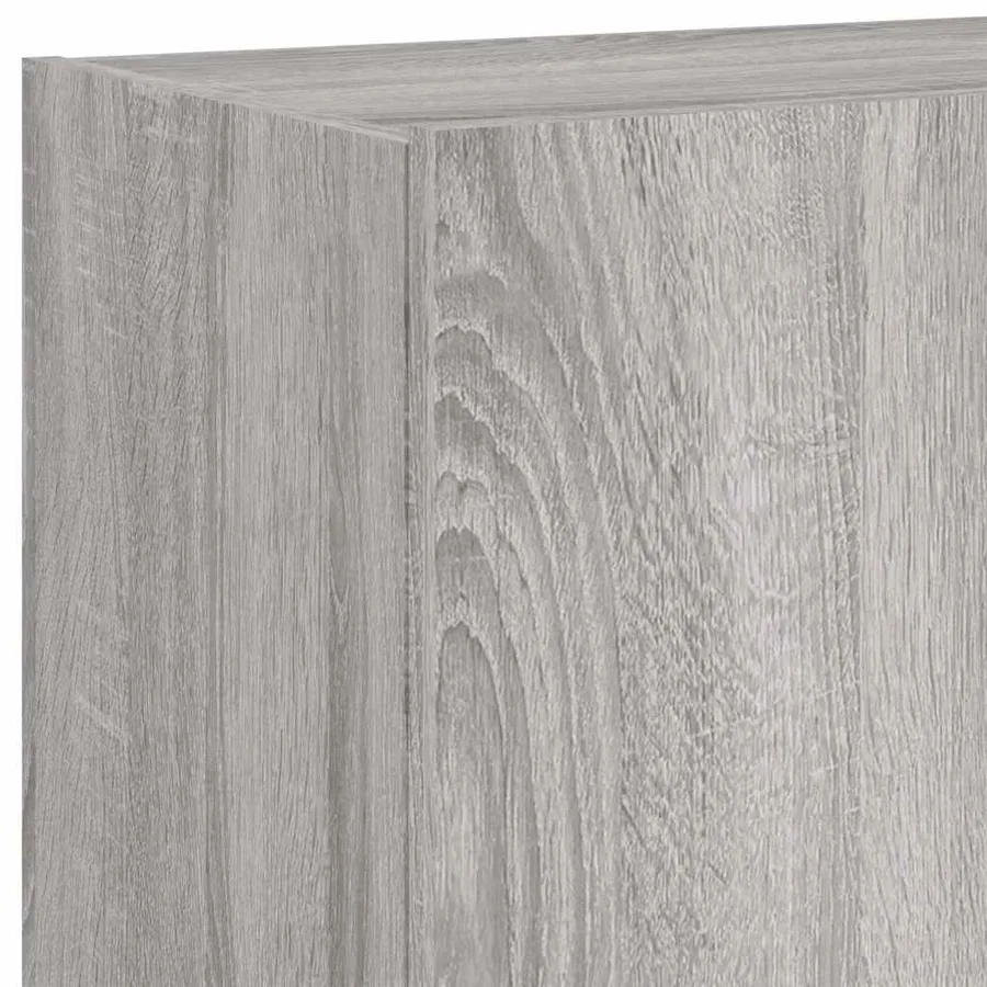 Meuble TV mural avec lumières LED sonoma gris 80x35x41 cm - 12