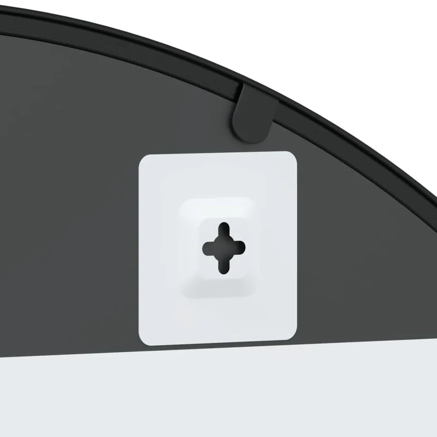 Miroir mural noir 80x140 cm arche fer - 6