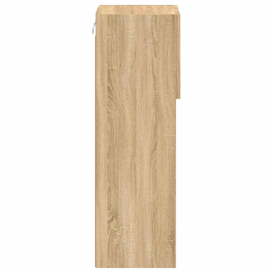 Meubles TV avec lumières LED 2 pcs chêne sonoma 30,5x30x90 cm - 10