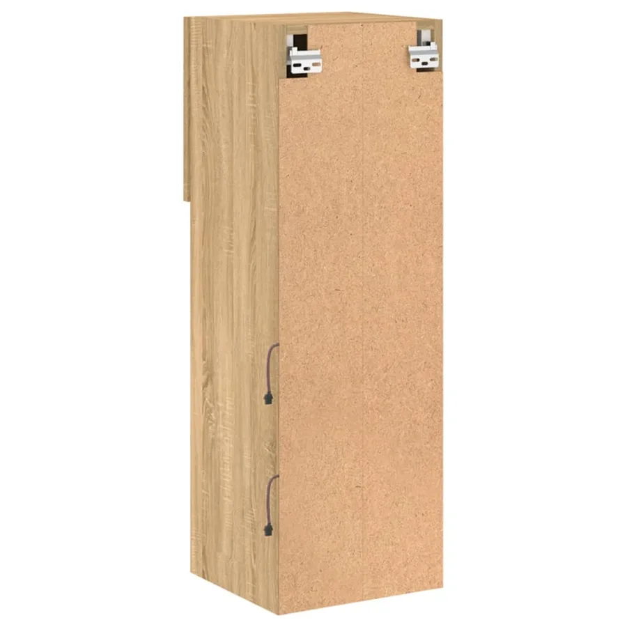Meubles TV avec lumières LED 2 pcs chêne sonoma 30,5x30x90 cm - 11